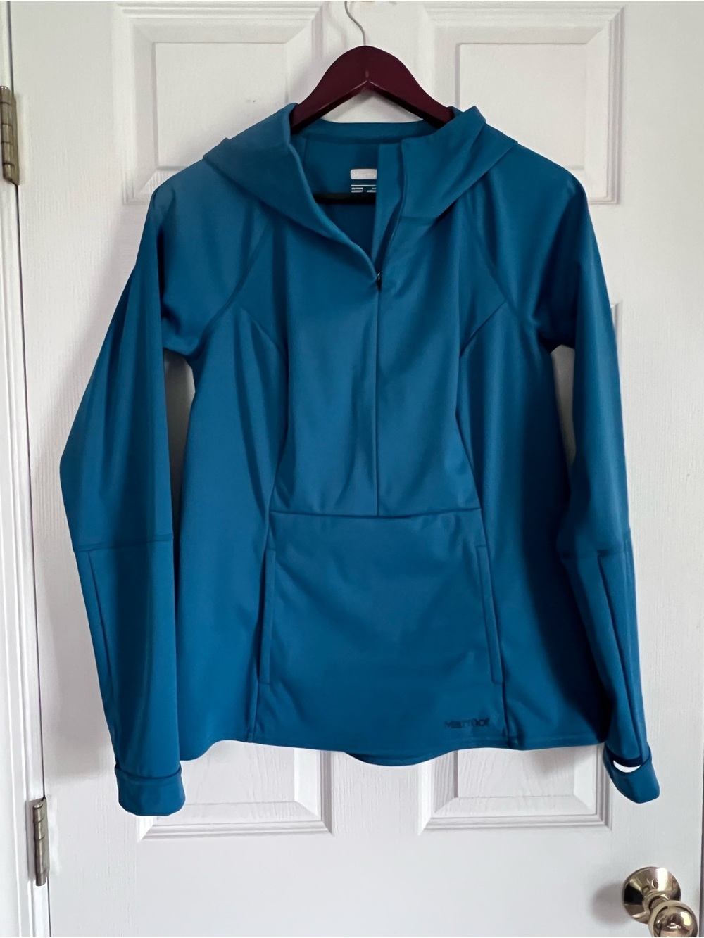 Marmot Teal Blue Hooded Utility Jacket